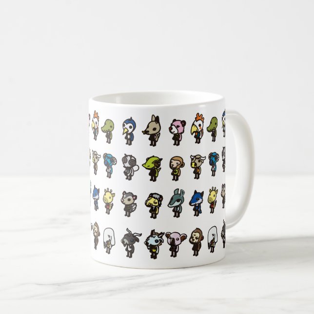 Tasse Amis Animaux Adorables | Personnage de Dessi (Devant droit)