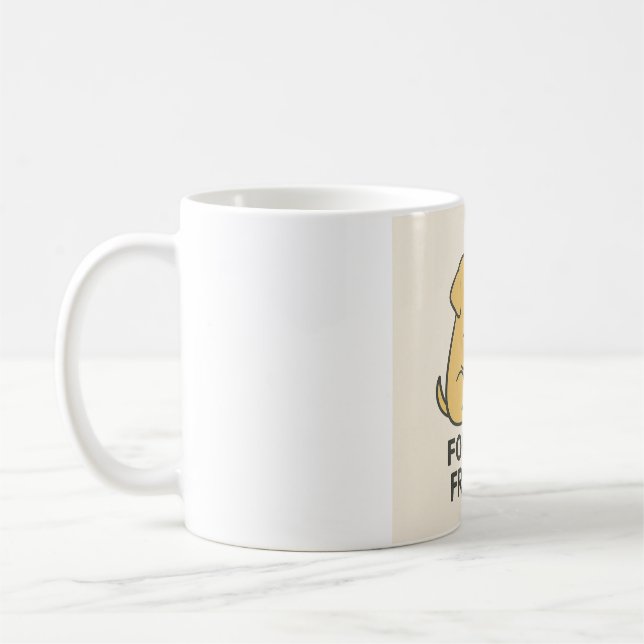Tasse Amis pour Toujours | Chat et Chien Mignon S' (Gauche)