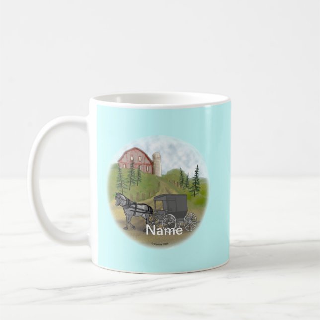 Tasse Amish Buggy Returning (Gauche)