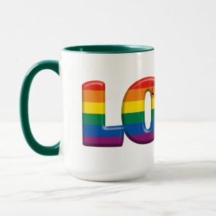 Tasse amour arc-en-ciel