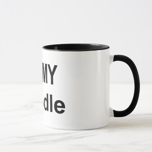 Tasse - amour d'I mon caniche (Droite)
