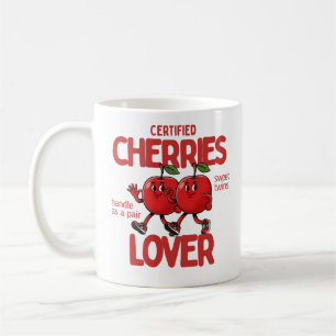 Tasse Amoureux de Cerises Certifié Cadeau Sweet Tw