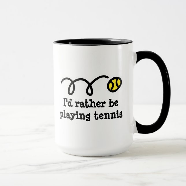 Tasse amusante pour joueur de tennis (Droite)