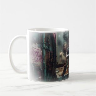 🤖 Tasse Android Cyberpunk 'Voyez-vous'