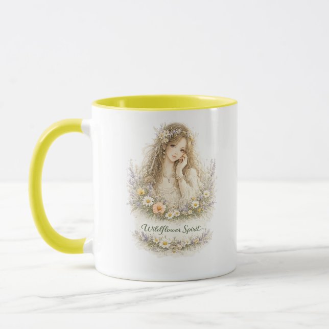 Tasse Ange de l'Esprit Fleur Sauvage (Gauche)