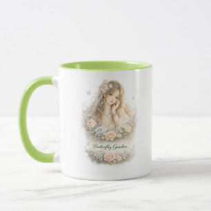 Tasse Ange du Jardin de Papillons