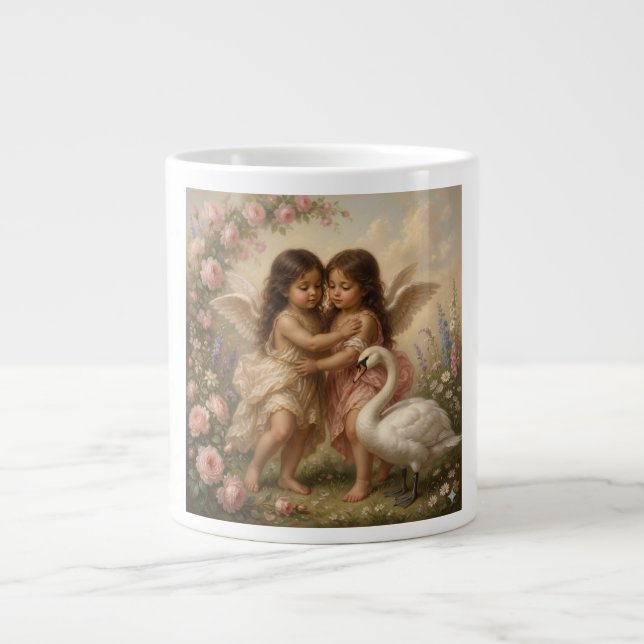 tasse ange romantique || cadeaux pour elle  (Devant)