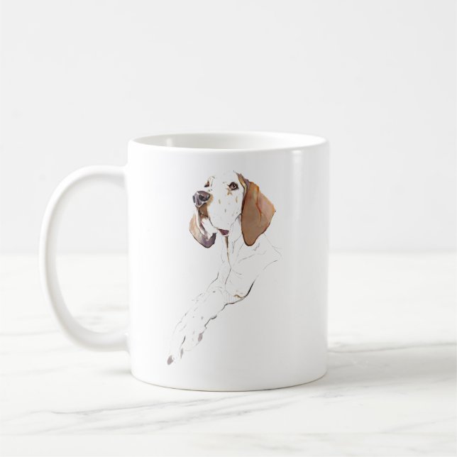 Tasse Anglais Pointer – Tasse à café pour maman de (Gauche)