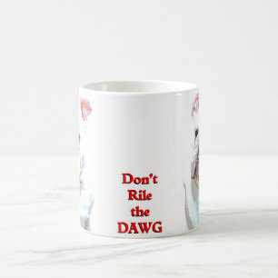 Tasse anglaise blanche du bouledogue 3