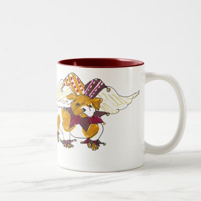 Tasse anglaise de bouledogue d'anges de Gullys (Droit)