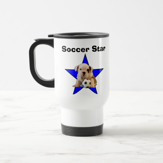 Tasse anglaise de chiot de bouledogue d'étoile du (Gauche)