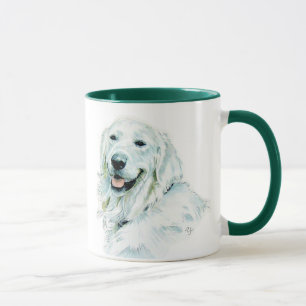 Tasse anglaise de golden retriever
