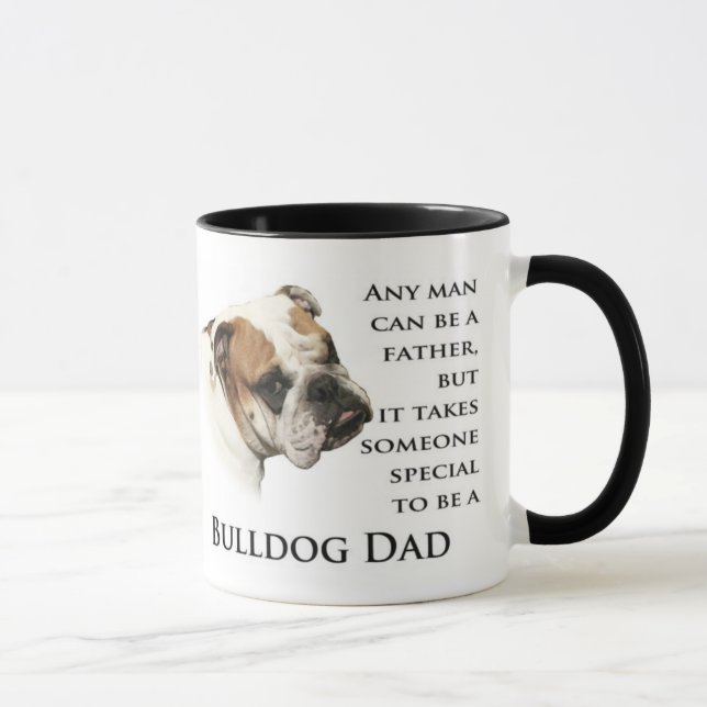 Tasse anglaise de papa de bouledogue (Droite)