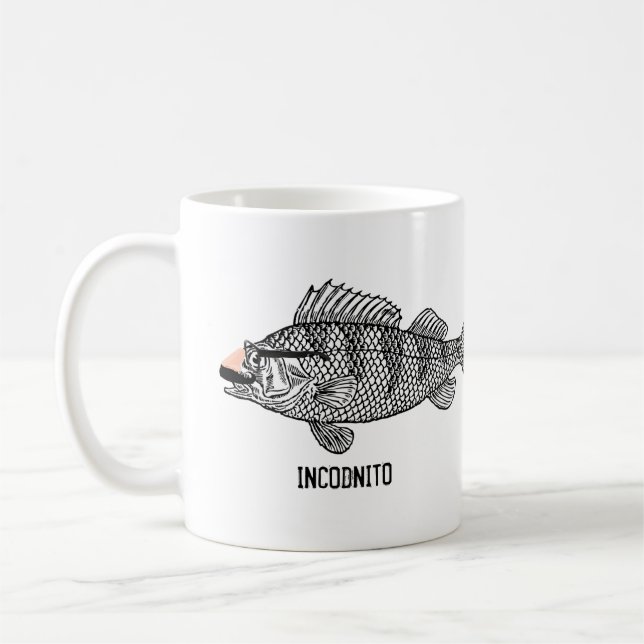 Tasse animale de calembour de poissons d'Incodnito (Gauche)