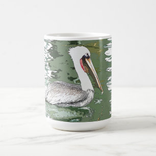 Tasse animale de mer de faune d'oiseau Brown de
