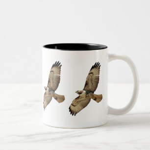 Tasse animale de vol d'oiseau de faucon coupée la