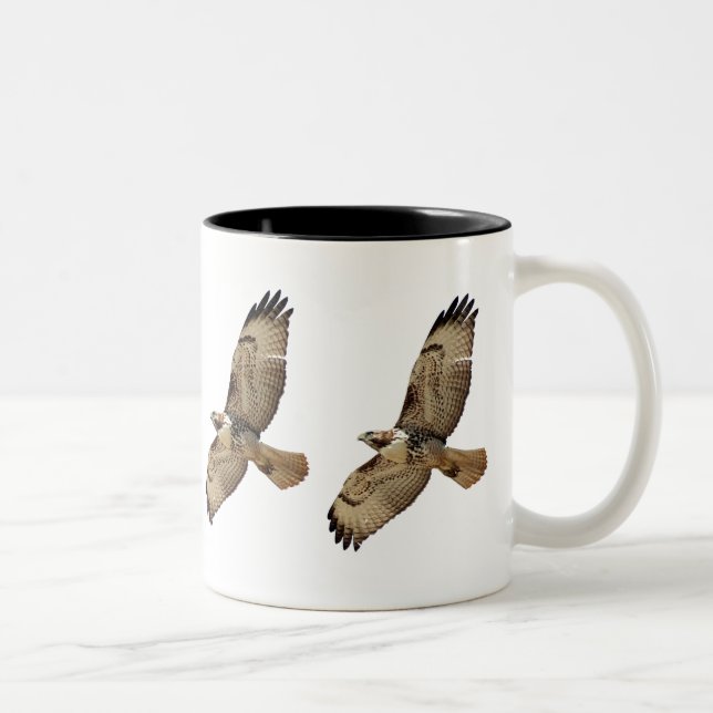 Tasse animale de vol d'oiseau de faucon coupée la (Droit)