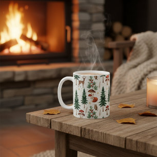 Tasse Animaux de la Forêt de Bois Cosy Hiver