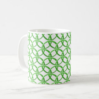 Tasse - Anneaux entrelacés en vert