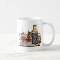 Tasse antique d'ouvrier chargé des pompes de