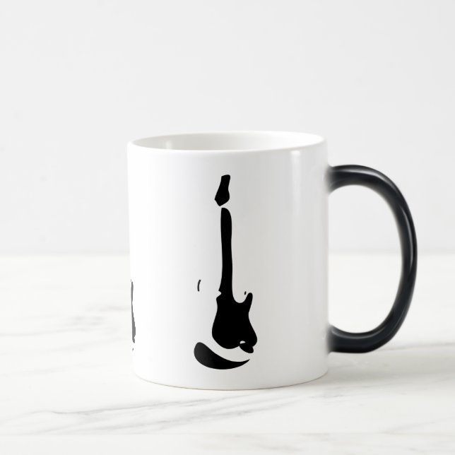 Tasse apparaissante de guitare activée par chaleur (Droite)