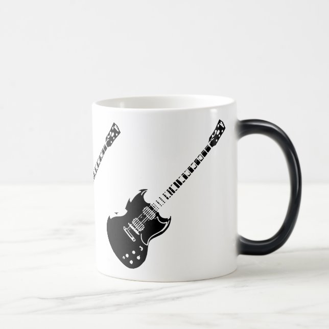 Tasse apparaissante de guitare activée par chaleur (Droite)