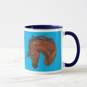 Tasse Arabe d'art de cheval