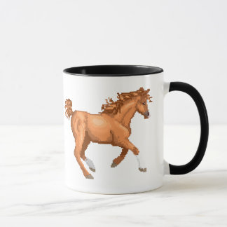 Tasse Arabe de cheval de pixel
