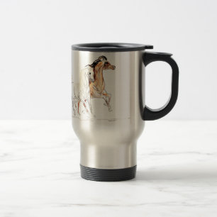 Tasse Arabe de voyage de chevaux