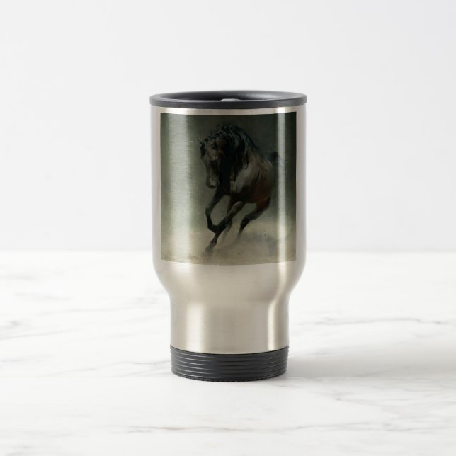 Tasse arabe noire de voyage (Centre)