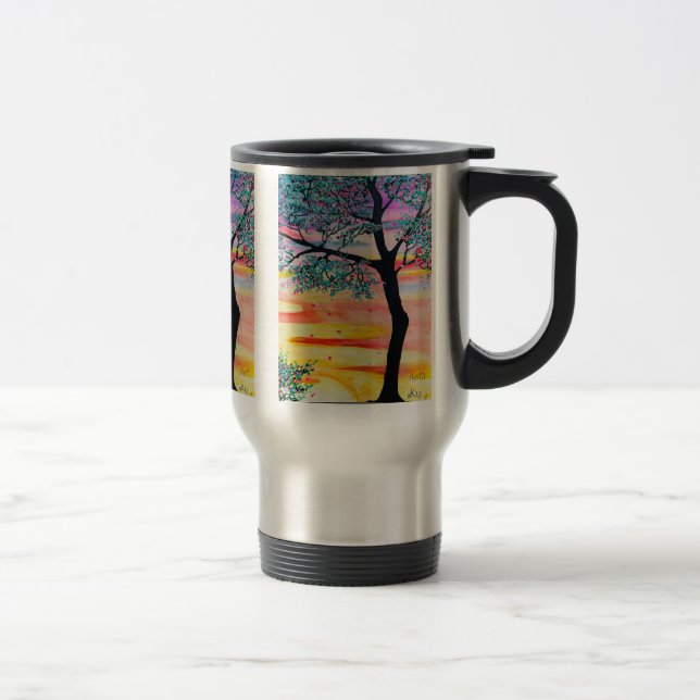 Tasse Arbre Peint par Remy et Ky (Droit)