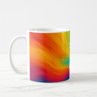 Tasse arc-en-ciel colorée mignonne "Color My World