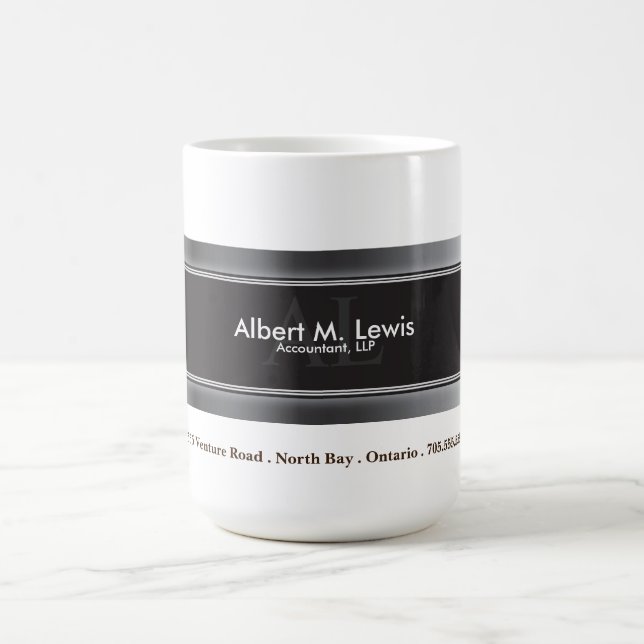 Tasse argentée professionnelle d'affaires de (Centre)