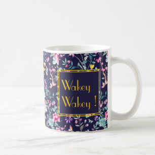 Tasse Art Déco personnalisée avec motif floral