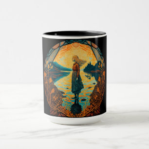 Tasse Art Nouveau Psychedélique   Cadeau Tripant