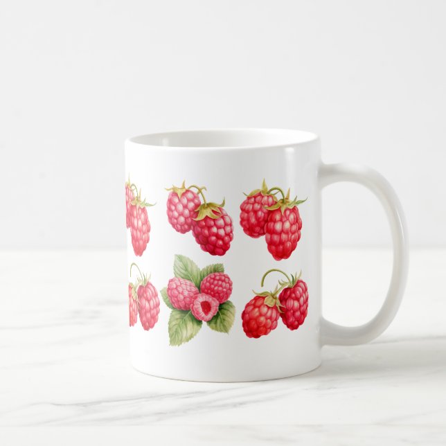 tasse artisanale d'art framboise (Droite)