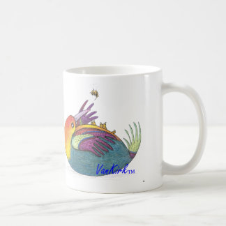 Tasse Artsy d'oiseau et d'abeille