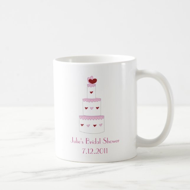 Tasse assez rose de faveur de Fête de la mariée de (Droite)
