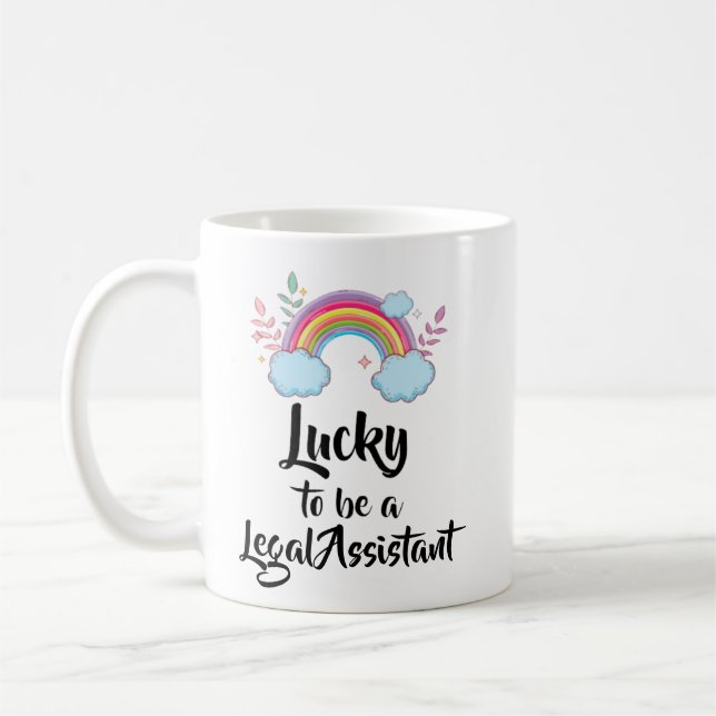 Tasse assistant juridique chanceux (Gauche)