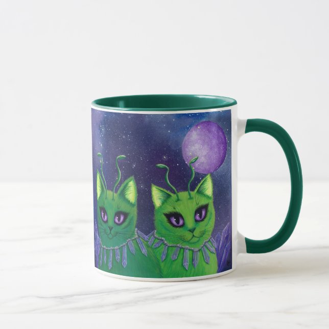 Tasse astrale d'art de chats de l'espace de (Droite)
