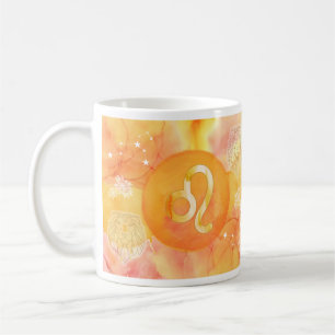 Tasse Astrologie Signe du Zodiaque Aquarelle Dorée