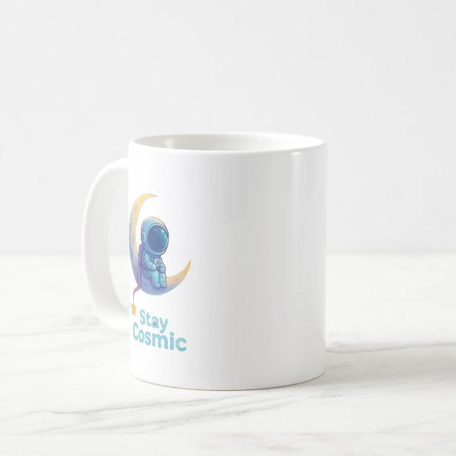 Tasse Astronaute sur la Lune – Cadeau Spatial Rest (Devant gauche)