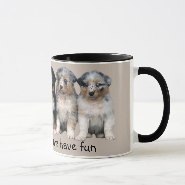 Tasse australienne de chiots de berger (Droite)