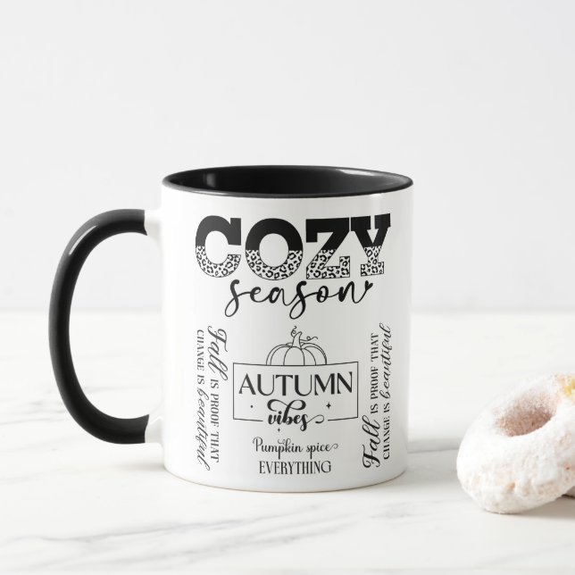 Tasse Automne Ambiance (Avec donut)