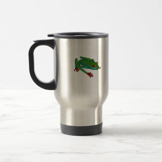 Tasse aux yeux rouges de voyage de grenouille (Gauche)