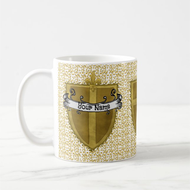 Tasse avec blason de la famille Fleur (Gauche)