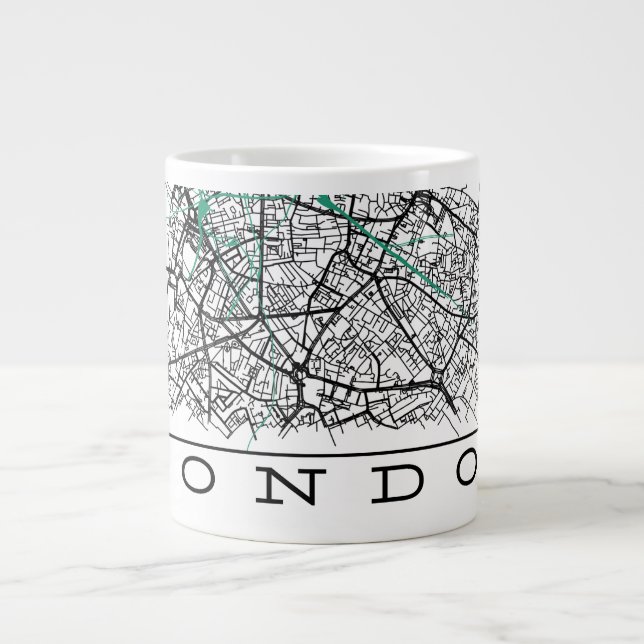 Tasse avec carte de Londres (Devant)