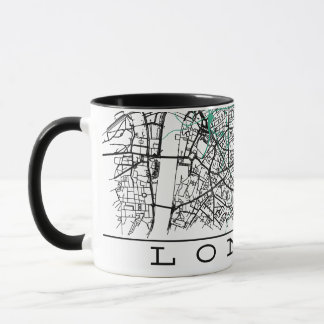 Tasse avec carte de Londres