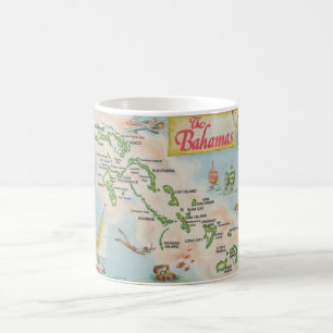 Tasse avec carte des Bahamas