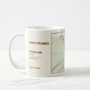 Tasse avec carte des sentiers du parc national des